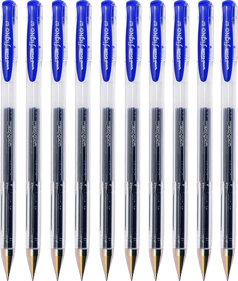 blue uni ball pens|amazon blue gel ink pens.